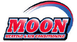 Moon heating and air conditioning logo